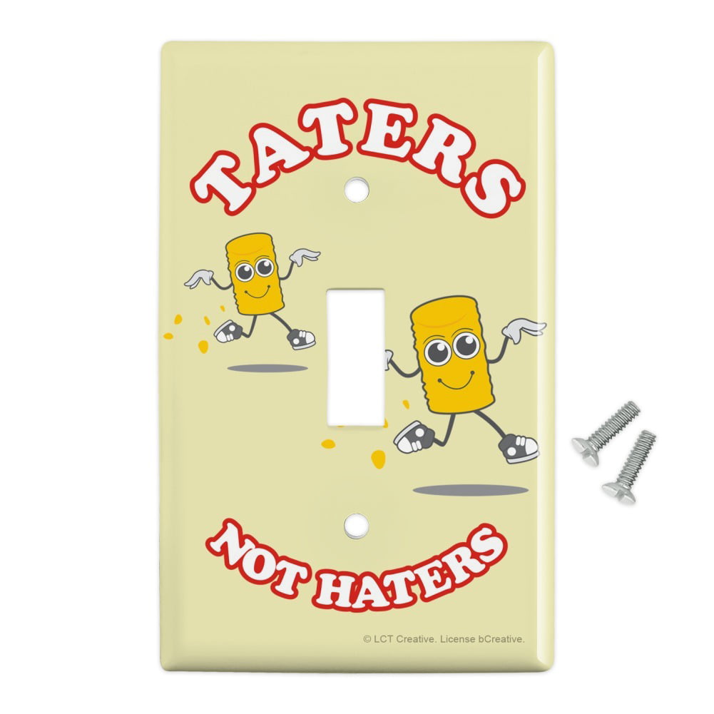 Taters Not Haters Tots Funny Humor Baby Bib 