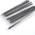 thumbnail image 1 of 500pcs Pearl Milk Tea 8mm Thick Straws Individually Packaged Transparent Black Plastic Straws, 1 of 3