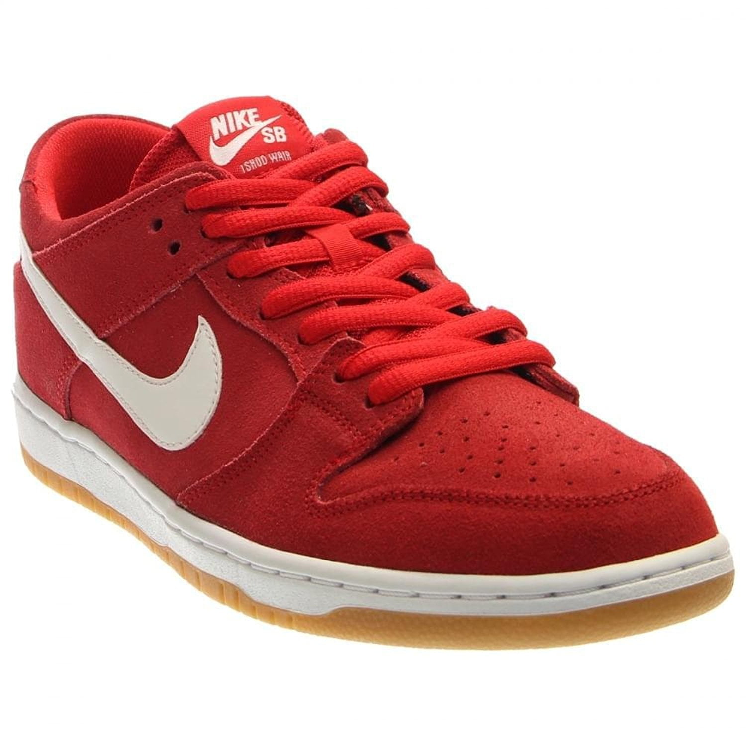 Especificidad Auckland tono Nike Mens Dunk Low Pro IW Skateboarding Shoes University Red/White-Gum  Light Brown Leather - Walmart.com