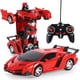 thumbnail image 2 of Coche teledirigido 2 en 1 para niños, robot de transformación, vehículo de conducción, modelos de coches deportivos, Control remoto, regalo, 2 of 4