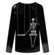 thumbnail image 5 of Camiseta de manga larga con cuello redondo y estampado informal a la moda de verano para mujer Fridja  fjkfkj286, 5 of 5