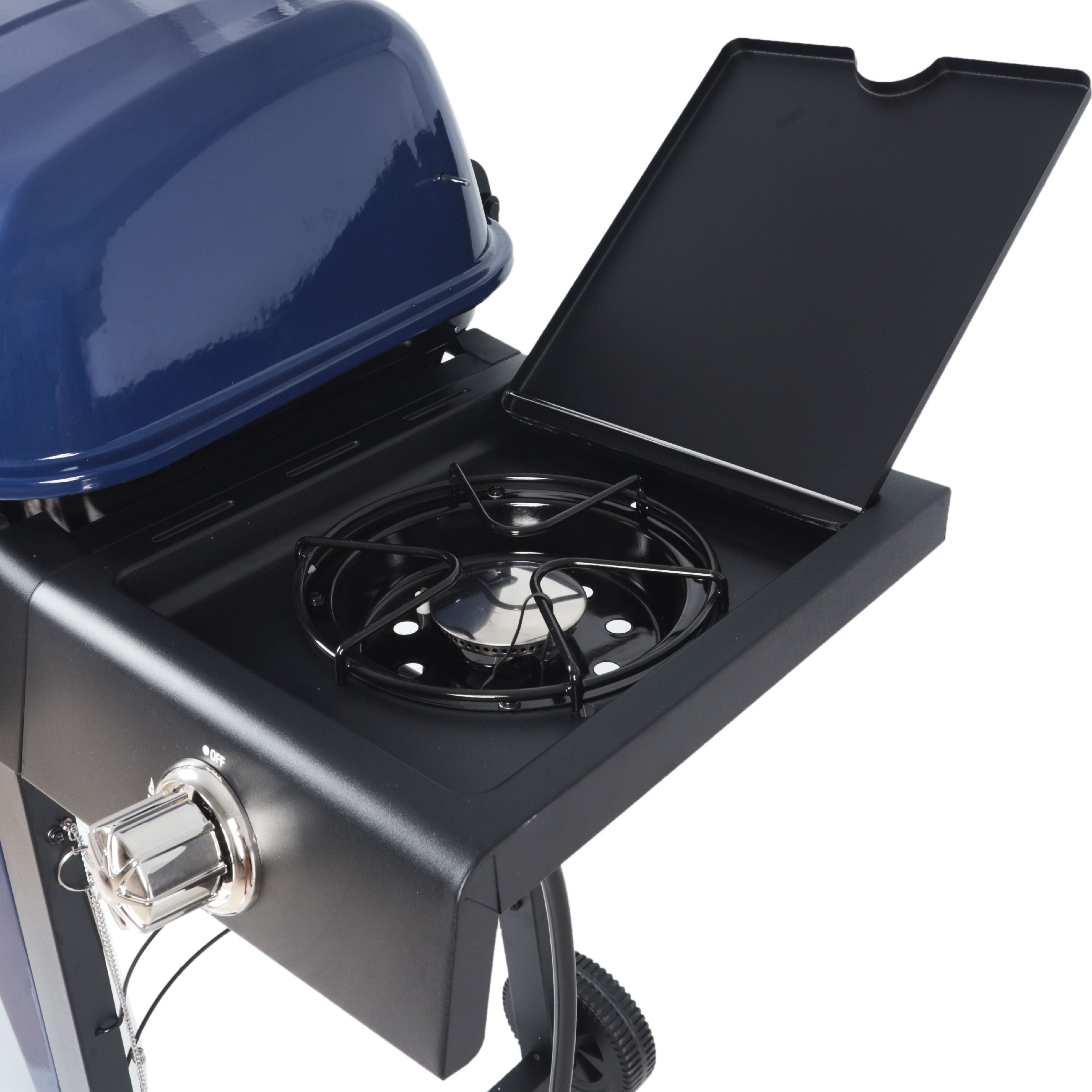 RevoAce 4 Burner Propane Gas Grill Including a Side Burner, Red Sedona