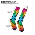thumbnail image 2 of Balery Multicolored Beautiful Flower Calcetines novedosos Calcetines deportivos Calcetines hasta la rodilla Calcetines de algodón Calcetines originales y geniales, 2 of 6