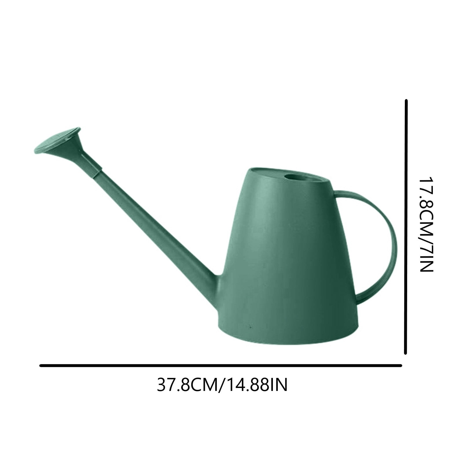 Junepar 1/2 Gallon Watering Can for Indoor and Outdoor - Long Spout Water Can for Garden Flower House - 1.8L/60oz Dark Green