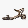 thumbnail image 2 of Naturalizer Hana Women's Heels Dark Brown Leopard Suede Size 9 M, 2 of 8