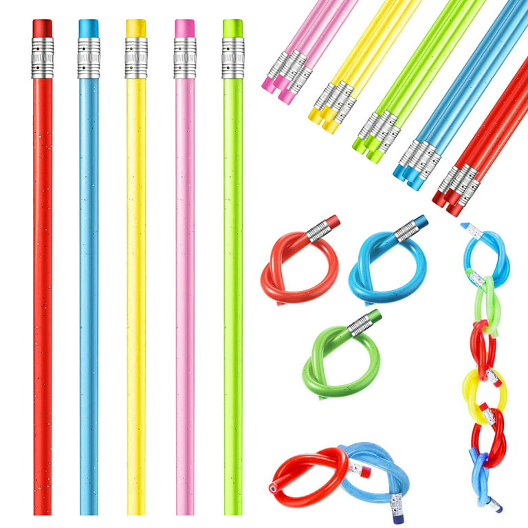 Christmas Kids LED Pencils & Color Gift set Writing Party Supplies Favors  Toys