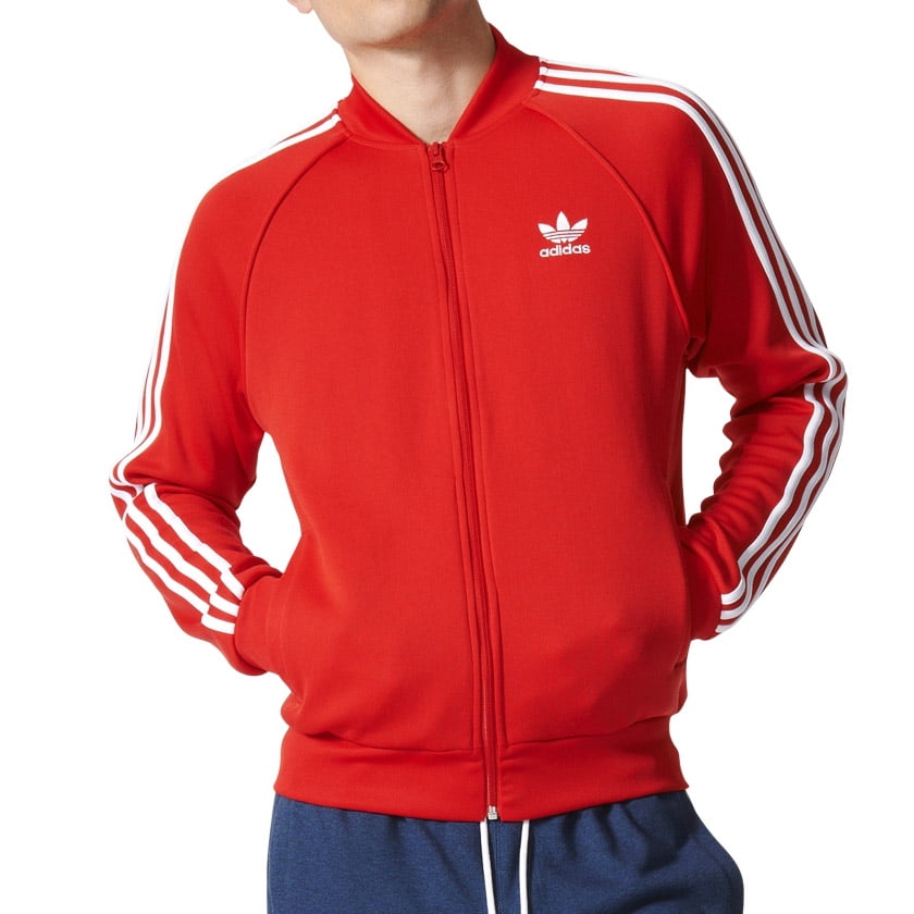 Adidas - Originals Superstar Men's Track Jacket Vivid Red/White ay7062 ...