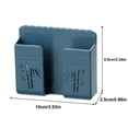 thumbnail image 4 of Naiovety Organizador de almacenamiento de teléfono, adhesivo Universal para estante de pared, punzón, sin costuras, soporte para Almacenamiento y organización del hogar azul, 4 of 6