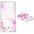 thumbnail image 6 of Coolnut 3 PCS Towel Dreamlike Flowers Cotton Bath Towel Set (1 Bath Towel, 1 Hand Towel, 1 Washcloth) for Bathroom, Super Soft and Quick Dry Towels, 6 of 6