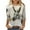 Khaki, variant on Aboser Funny T Shirts for Women 3/4 Sleeve Fall Tops Cute Donkey Graphic Shirt Casual Crew Neck Tshirts Loose Fit Tee Tops Three Quarter Length Sleeved Blouses