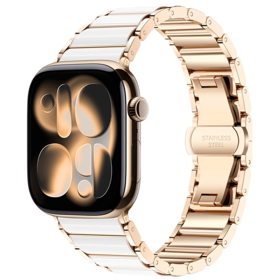 Smartwatch Band for Watch 11 9 8 7 Ceramic Like Finish Straps Quick Release Wristbands Replacement Sweatproof Bracelets