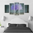 thumbnail image 3 of Juego de Cuadros Decorativos, Árbol Mágico con Flores Luminosas, Estilo Fantasía y Serenidad, 5 Piezas, Ideal para Recámaras y Spas, 150x80cm, 3 of 5