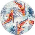 thumbnail image 2 of Rugs.com Ariel Collection Rug – 4 Ft Round Multi Medium Rug Perfect For Kitchens, Dining Rooms, 2 of 8
