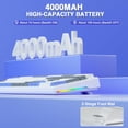 thumbnail image 3 of Restored Aula F108 Wireless Mechanical Keyboard, BT5.0/USB-C/2.4GHz Hot Swappable Custom Gaming Keyboards, PBT Keycaps, Pre-lubed Switches, RGB Backlit Full Size Creamy Keyboard with Number Pad (Refurbished), 3 of 8