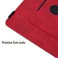thumbnail image 5 of ELEHOLD for Kindle 7 inch Universal 2024 Released Paperwhite12th/Colorsoft Signature/Signature Case,Premium Embossed PU Leather Folio Cover with Card Holder Anti-Slip Multi-Angle Stand Case,Red, 5 of 7