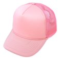 thumbnail image 3 of DALIX Trucker Cap Mesh Hat with Solid Colors and Adjustable Strap and Small Braid in Light Pink, 3 of 6