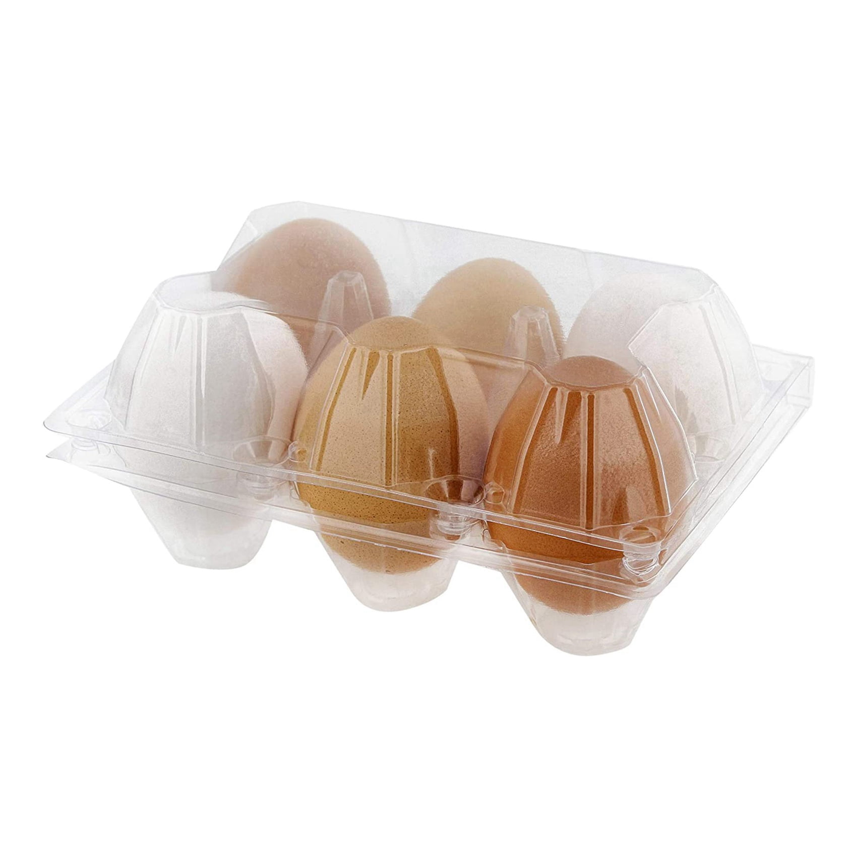 108Pcs Egg Cartons Clear Plastic Egg Holder Storage Container Egg Tray for Family Pasture,Refrigerator Storage,6 Grids