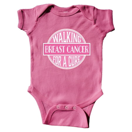 

Inktastic Breast Cancer Walking for a Cure Gift Baby Girl Bodysuit