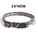 thumbnail image 5 of Collares para cachorros, ajustables, con diseño de flores negras, suaves, cómodos y duraderos, de seguridad para cachorros, gatos y gatitos., 5 of 5