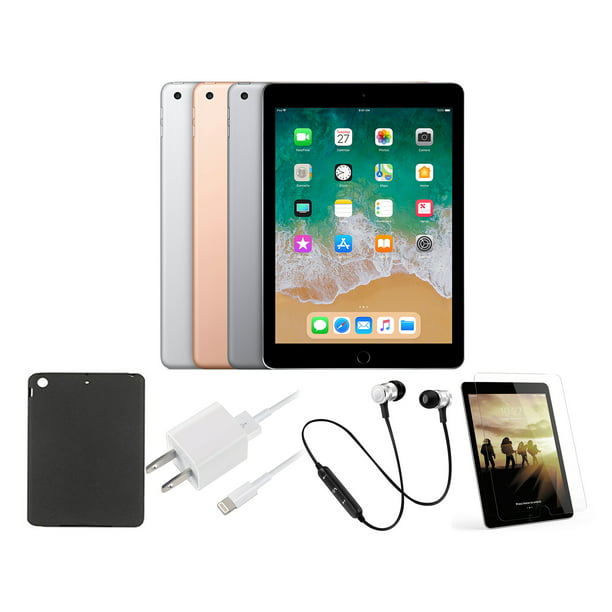 I nåde af Ansigt opad Victor Apple 9.7-inch (IPS LCD) iPad 2018, Wi-Fi Only, 32GB, Bundle Deal:  Pre-Installed Tempered Glass, Case, Bluetooth Headset, Rapid Charger -  Silver (Certified Refurbished) - Walmart.com