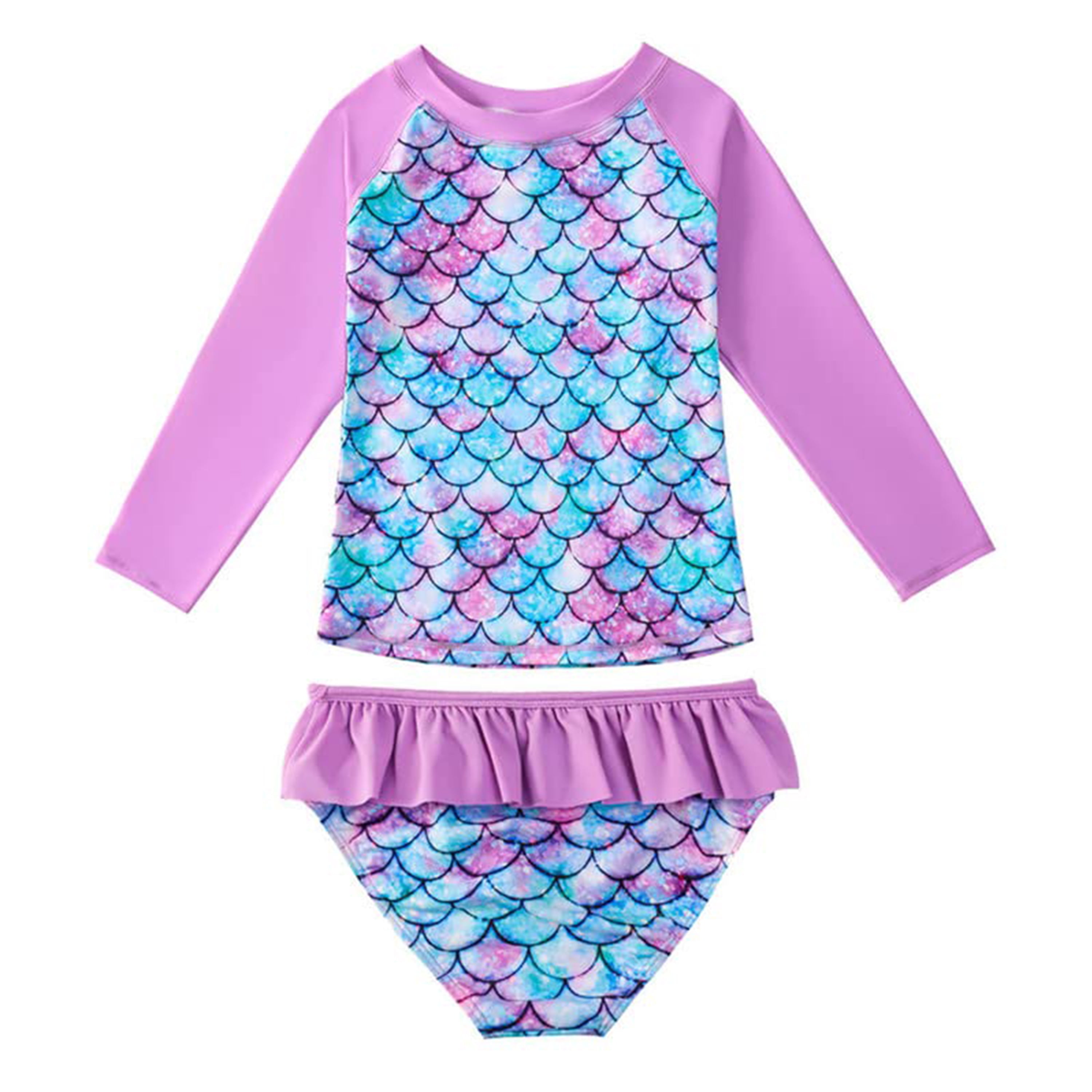 PROALLO Girls Bathing Suits TwoPiece Swimsuit with Boyshorts Vest