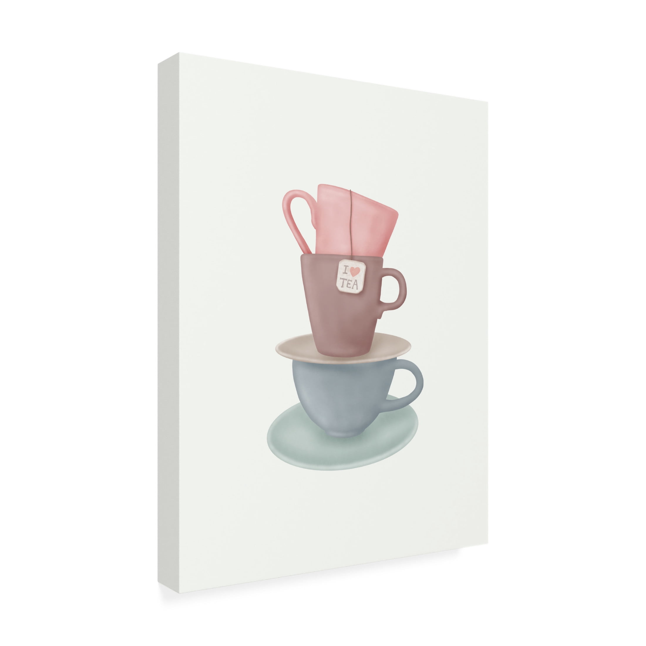 Trademark Fine Art Aminah Eleonora  I Love TEA Canvas Wall Art