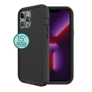 onn. MagSafe Compatible Rugged Phone Case for iPhone 13 Pro Max / iPhone 12 Pro Max - Black