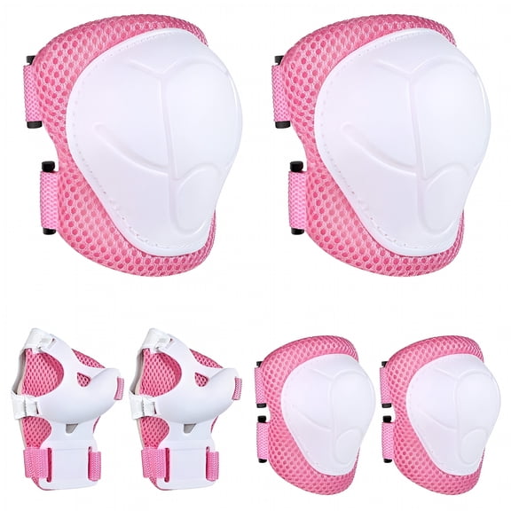 MISSMILE Protective Gear Set Knee Pads for Kids 2-8 Years Toddler Knee and Elbow Pads with Wrist Guards for Skating Cycling Bike Rollerblading Scooter