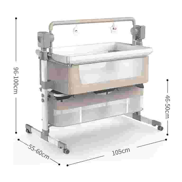 Automatic Rocking Recliner Crib Remote Control Baby Bassinets and