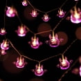 thumbnail image 2 of 2Pcs LED Skeleton Pumpkin Ghost Bat Hanging Fairy String Lights Halloween Decoration String Lamps, 2 of 9