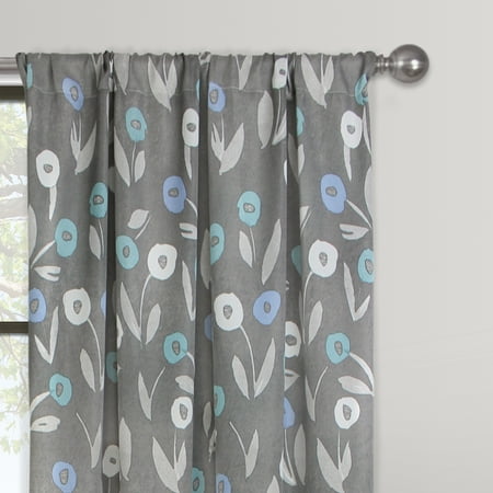 Cotton Modern Curtain - Mainstays Modern Floral Window Curtain Panel