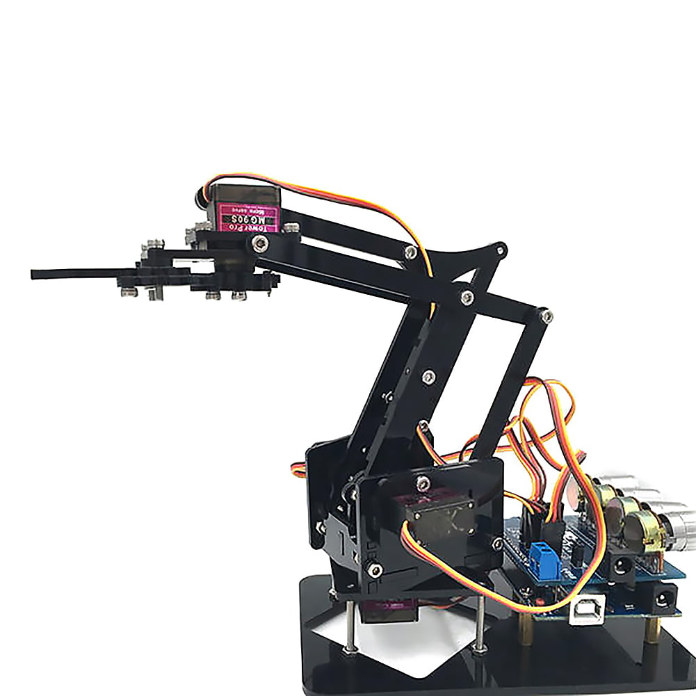 Details about   4DOF DIY Robot Arm Kit Educational Robotics Claw Set Mechanical Arm for Arduino 