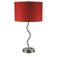 thumbnail image 2 of ORE International 6224T-RD Lampe de Table à Vague Rouge de 28,5 Po avec Sortie Pratique, 2 of 6