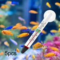 thumbnail image 3 of 5Pcs Floating Thermometer Glass Tube Double Layered Glass Accessories Measurement Easy Read Accurate Fish Tank Thermometer, 3 of 5