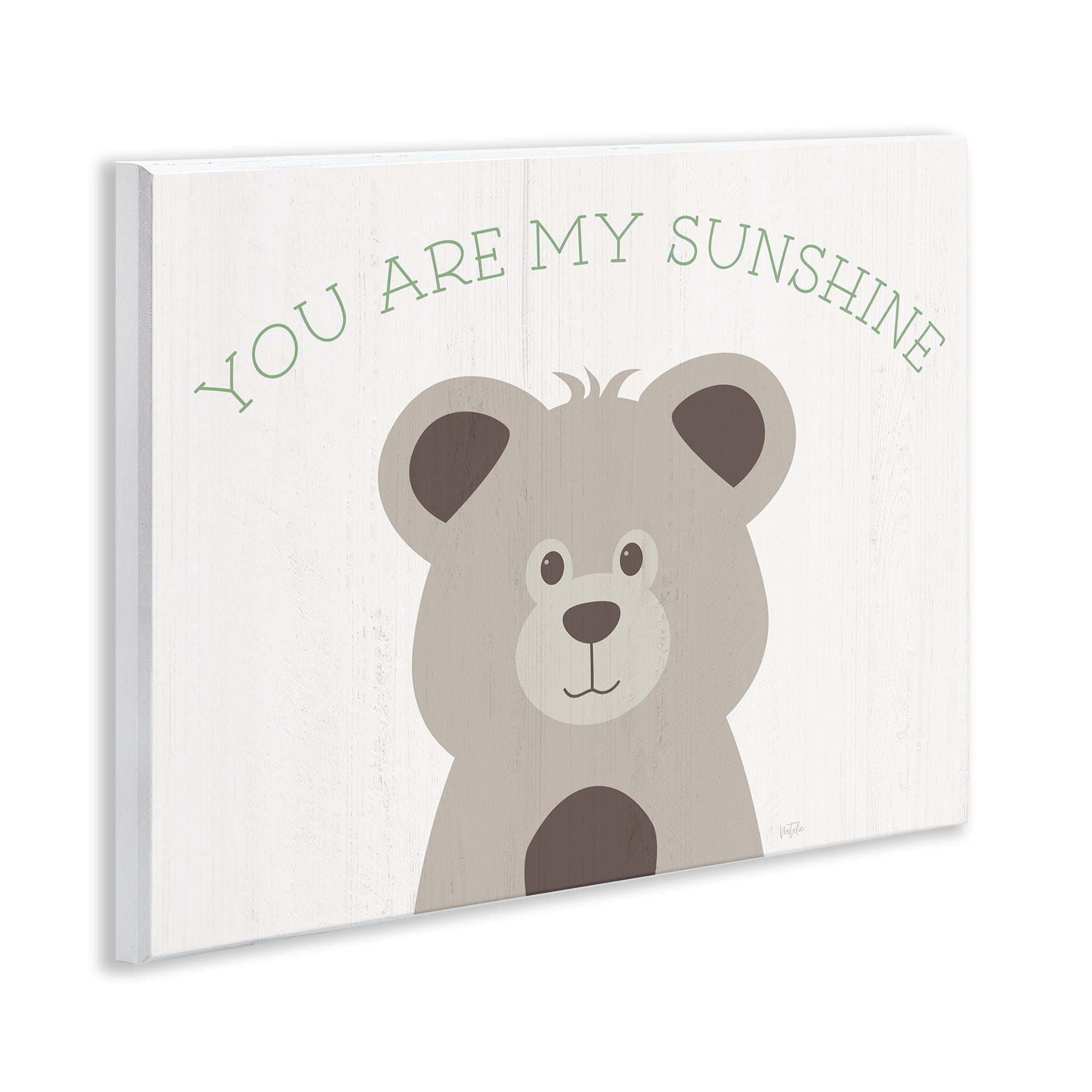 Stupell Industries My Sunshine Smiling Bear Animals Painting Unframed Art Print Wall Art, 14 x 11
