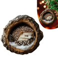 thumbnail image 6 of 4-Piece Sleeping Hedgehog Christmas Ornament/ 4pcs Animal Ornaments – Cozy Christmas Ornaments Acrylic Cute Animal Christmas Trees Hanging Decorations Rustic Nature Themed Home Decor Animal Lovers, 6 of 8