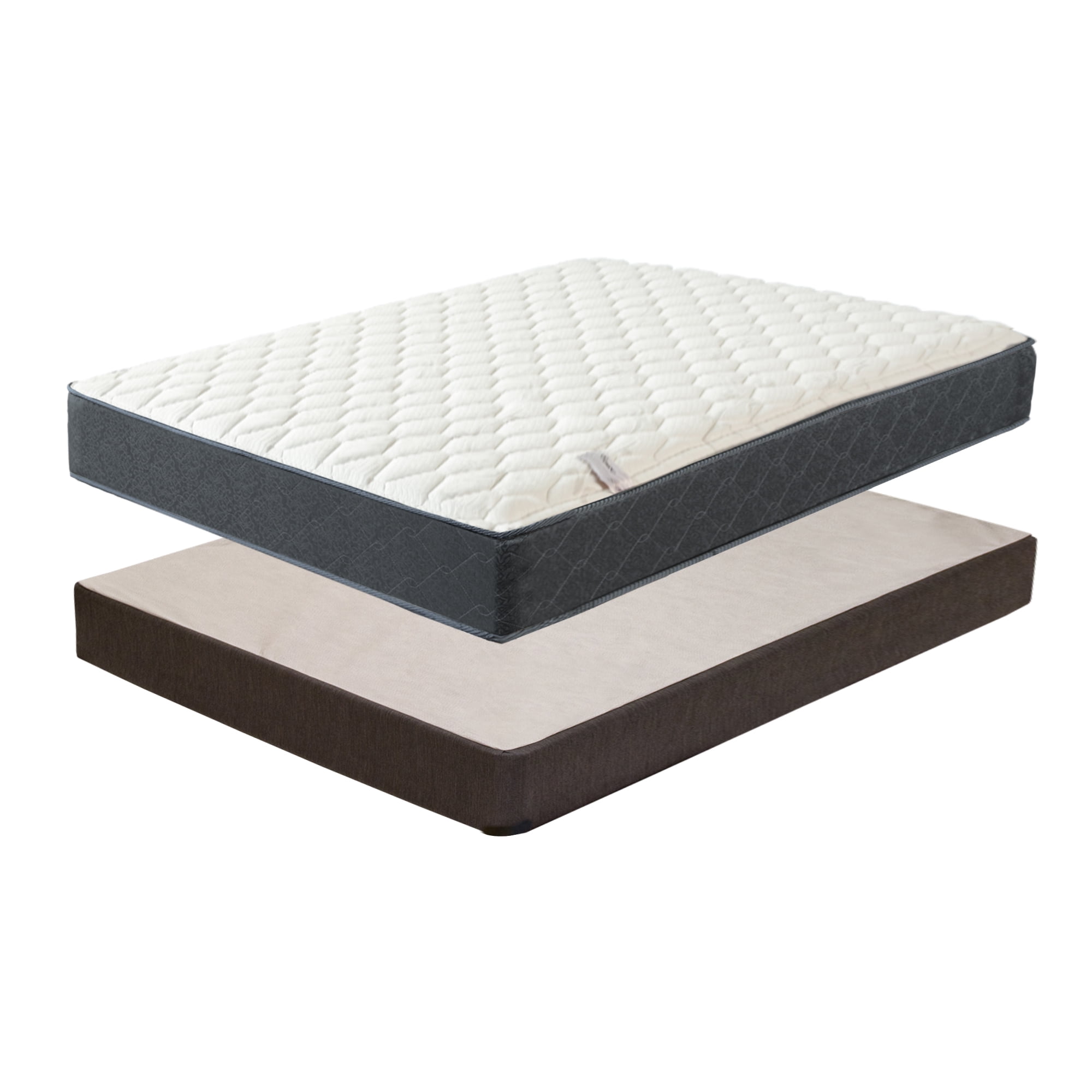 Continental Sleep, 9" Medium Tight Top Hybrid Mattress & 8" Wooden Box Spring, King