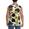 thumbnail image 4 of Gaeub Sunflowers Country Men's Sleeveless Muscle Shirts Workout Tank Tops, Odor Protection and Comfortable - Medium, 4 of 8