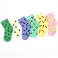 thumbnail image 2 of TeeHee Little Girls Cotton Crew Socks 6 Pair Pair (6-8 Years, Food Crew), 2 of 7