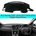 thumbnail image 2 of Leather Car DashMat Dashboard Protects Cover Cape For Honda Civic 2016 -2019 10th Gen Black, 2 of 8