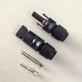 thumbnail image 5 of 3 Pairs Mc4 Male/female Double Rings Waterproof Joint Solar Panel Cable Connectors,black, 5 of 5