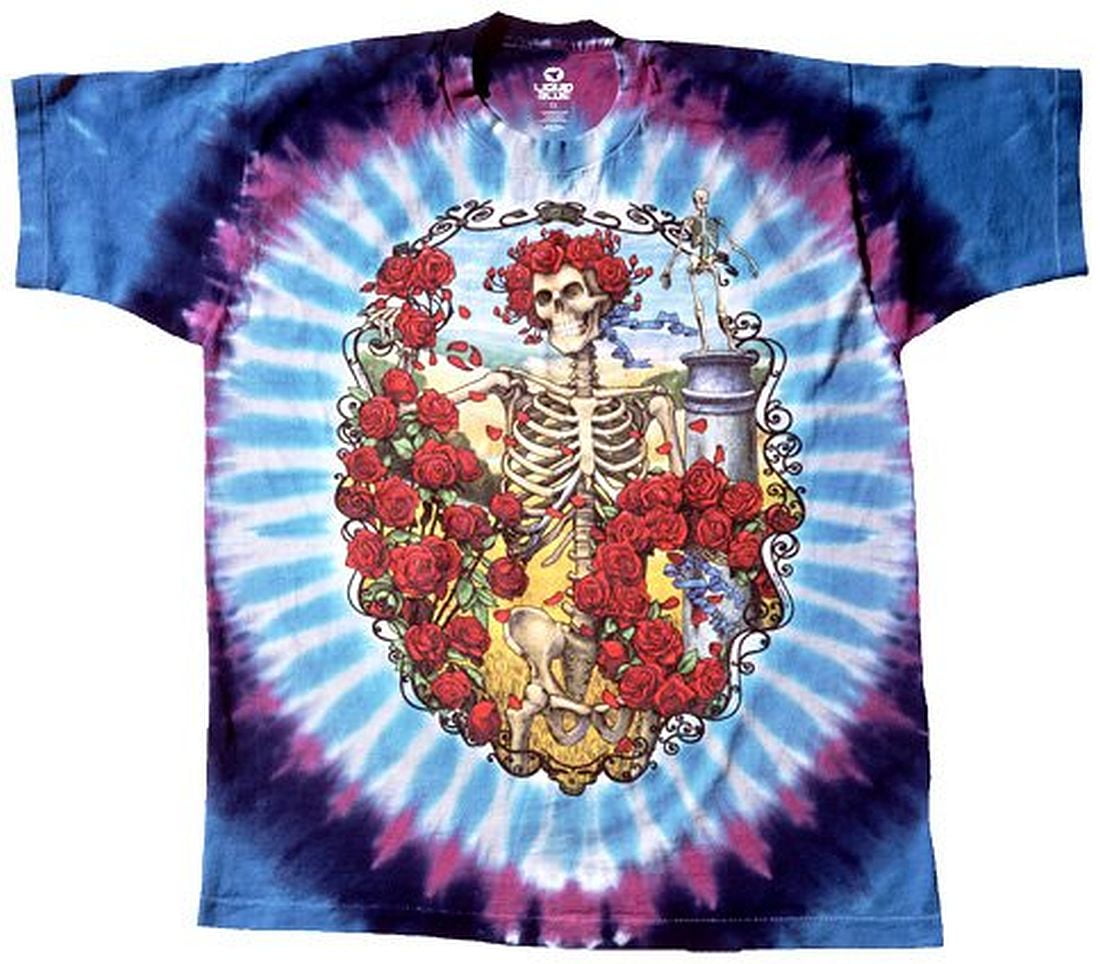 Grateful Dead 30th Anniversary Tie-Dye T-Shirt - Walmart.com