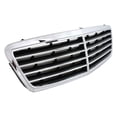thumbnail image 5 of For Mercedes-Benz C32 AMG 2002 2003 2004 Grille Assembly | Plastic | Bright/Black | Sedan | Avantgarde/Elegance | Replacement For MB1200117 | 20388002239040, 5 of 6