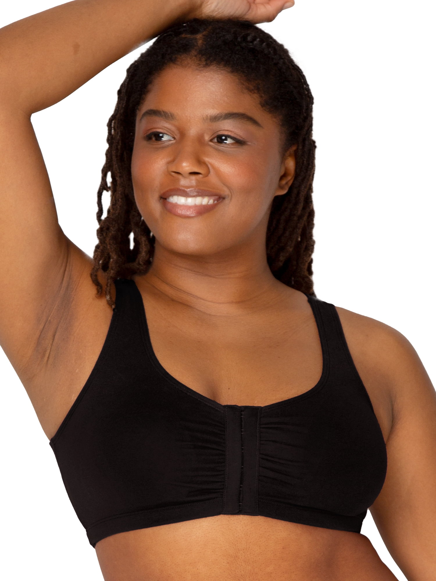 Fruit of the Loom Women's Comfort Front Close Sports Bra, 3-Pack, Style 96014D