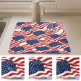 thumbnail image 4 of Dish Drying Mat Absorbent Dish Drainer Kitchen Counter 23.6x19.7inch Dish Drying Pad for Countertops Sinks Draining Racks Flags Abstract Design, 4 of 9