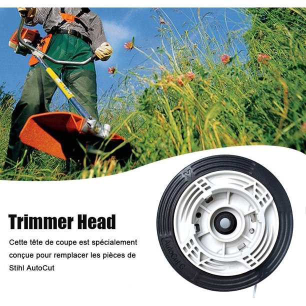 Cabezal de corte AutoCut C6-2 para Stihl FS38 FS40 FS50 FSE81 reemplaza 4006 710 2126
