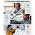 thumbnail image 3 of Heated Neck Wrap with 5000 mAh Power Bank, Cordless Heating Pad for Neck, Soft Heated Scarf Warmer for Pain Relief, Muscle Relaxation, Portable Rechargeable Heating Pad (Grey), 3 of 8