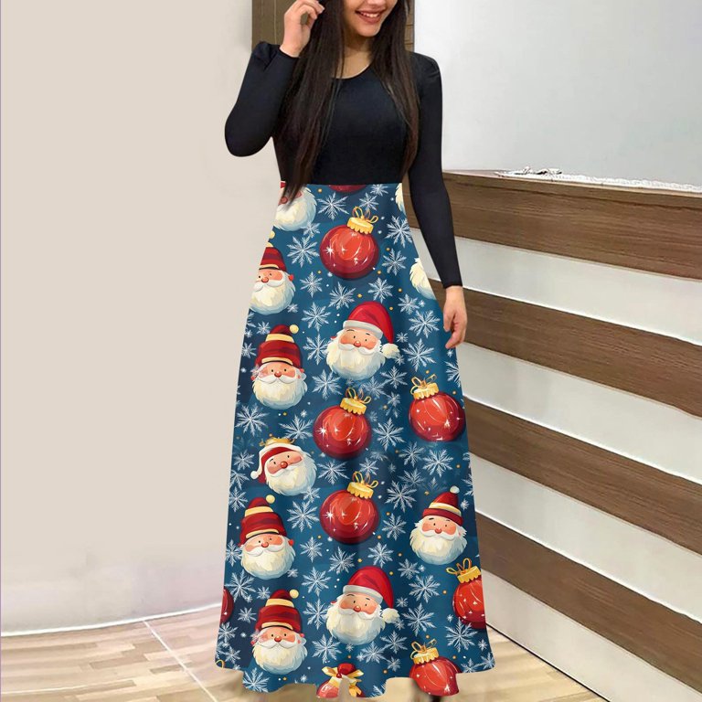 long sleeve casual christmas dress women SHEIN LUNE Women's Casual Plaid Christmas Short/Long Sleeve Dress, Suitable For Autumn/Winter,Winter Dress Women ,Christmas Dress Checkered Dress Autumn Dress