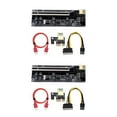 thumbnail image 4 of crativent PCI-E 1x to 6x USB 3.0 Extender Card Electronic Adapter Accessories Black Slot Red Cable 2Set, 4 of 6