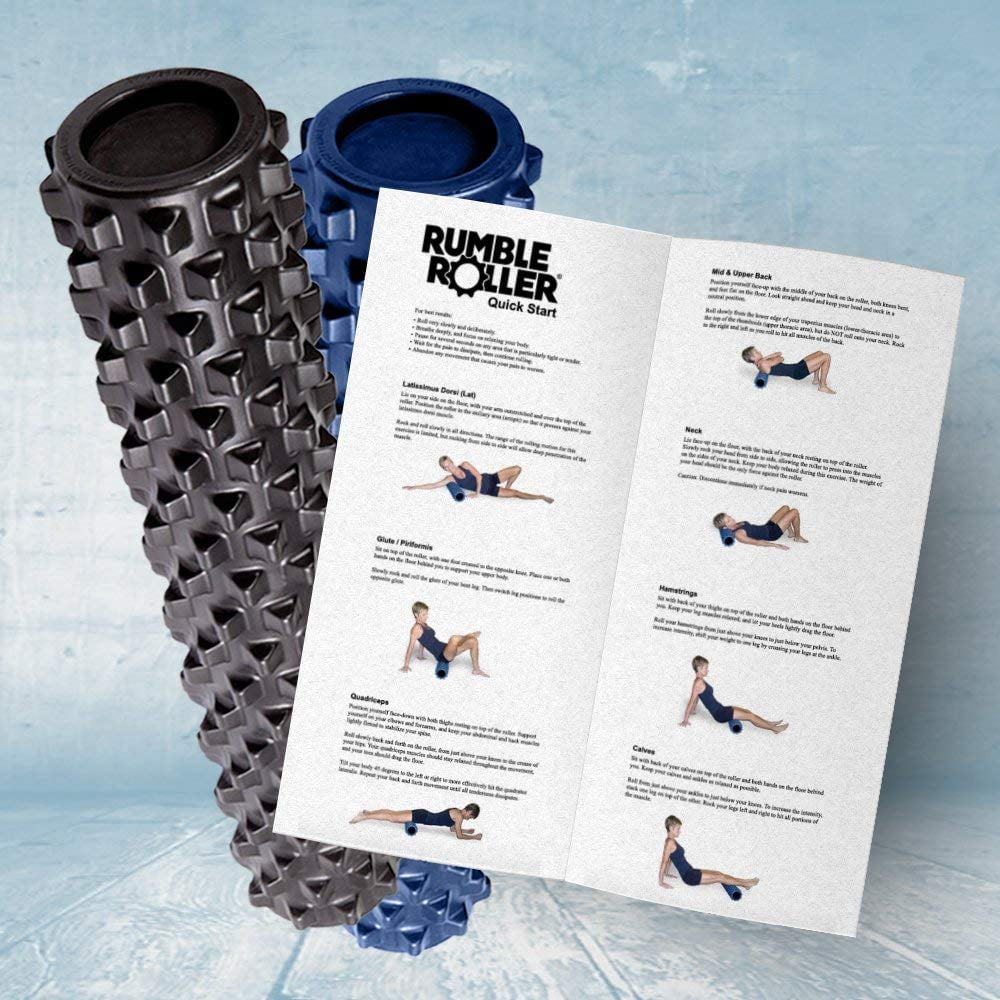 RumbleRoller Original Soft Full-Size Exercise Roller, Blue